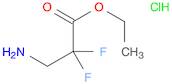 Propanoic acid, 3-amino-2,2-difluoro-, ethyl ester, hydrochloride (1:1)