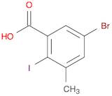 Benzoic acid, 5-bromo-2-iodo-3-methyl-