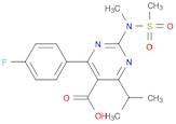 5-Pyrimidinecarboxylic acid, 4-(4-fluorophenyl)-6-(1-methylethyl)-2-[methyl(methylsulfonyl)amino]-