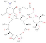 Erythromycin, 2'-(ethyl butanedioate)