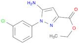 1H-Pyrazole-3-carboxylic acid, 5-amino-1-(3-chlorophenyl)-, ethyl ester