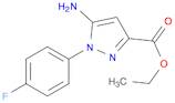 1H-Pyrazole-3-carboxylic acid, 5-amino-1-(4-fluorophenyl)-, ethyl ester