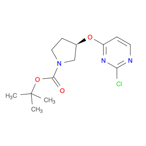 1-Pyrrolidinecarboxylic acid, 3-[(2-chloro-4-pyrimidinyl)oxy]-, 1,1-dimethylethyl ester, (3R)-