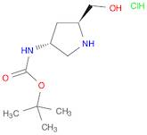 Carbamic acid, N-[(3R,5S)-5-(hydroxymethyl)-3-pyrrolidinyl]-, 1,1-dimethylethyl ester, hydrochlo...