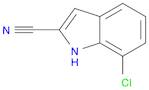 1H-Indole-2-carbonitrile, 7-chloro-