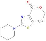 4-Thiazolecarboxylic acid, 2-(1-piperidinyl)-, ethyl ester