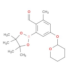 Benzaldehyde, 2-methyl-4-[(tetrahydro-2H-pyran-2-yl)oxy]-6-(4,4,5,5-tetramethyl-1,3,2-dioxaborolan…