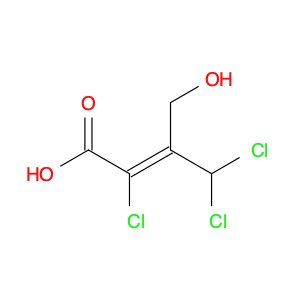 2-Butenoic acid, 2,4,4-trichloro-3-(hydroxymethyl)-, (2Z)-
