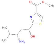 4-Thiazolecarboxylic acid, 2-[(1R,3S)-3-amino-1-hydroxy-4-methylpentyl]-, methyl ester