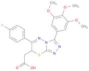 7H-1,2,4-Triazolo[3,4-b][1,3,4]thiadiazine-7-acetic acid, 6-(4-fluorophenyl)-3-(3,4,5-trimethoxyph…