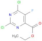 4-Pyrimidinecarboxylic acid, 2,6-dichloro-5-fluoro-, ethyl ester