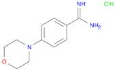 Benzenecarboximidamide, 4-(4-morpholinyl)-, hydrochloride (1:1)