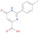 4-Pyrimidinecarboxylic acid, 2-(4-fluorophenyl)-1,6-dihydro-6-oxo-