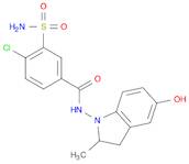 Benzamide, 3-(aminosulfonyl)-4-chloro-N-(2,3-dihydro-5-hydroxy-2-methyl-1H-indol-1-yl)-