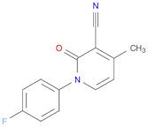 3-Pyridinecarbonitrile, 1-(4-fluorophenyl)-1,2-dihydro-4-methyl-2-oxo-