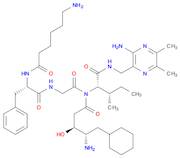 L-Isoleucinamide, N-(6-amino-1-oxohexyl)-L-phenylalanylglycyl-4-amino-5-cyclohexyl-2,4,5-trideoxy-…