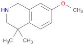 Isoquinoline, 1,2,3,4-tetrahydro-7-methoxy-4,4-dimethyl-