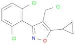 Isoxazole, 4-(chloromethyl)-5-cyclopropyl-3-(2,6-dichlorophenyl)-