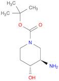 1-Piperidinecarboxylic acid, 3-amino-4-hydroxy-, 1,1-dimethylethyl ester, (3R,4R)-rel-