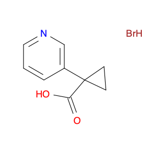 Cyclopropanecarboxylic acid, 1-(3-pyridinyl)-, hydrobromide (1:1)