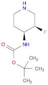 Carbamic acid, N-[(3R,4S)-3-fluoro-4-piperidinyl]-, 1,1-dimethylethyl ester, rel-