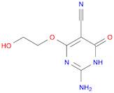 5-Pyrimidinecarbonitrile, 2-amino-1,6-dihydro-4-(2-hydroxyethoxy)-6-oxo-