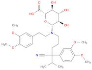 β-D-Glucopyranuronic acid, 1-[[4-cyano-4-(3,4-dimethoxyphenyl)-5-methylhexyl][2-(3,4-dimethoxyphen…