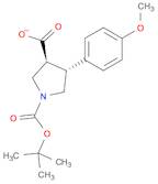 1,3-Pyrrolidinedicarboxylic acid, 4-(4-methoxyphenyl)-, 1-(1,1-dimethylethyl) ester, (3S,4R)-