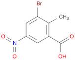 Benzoic acid, 3-bromo-2-methyl-5-nitro-