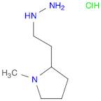 Pyrrolidine, 2-(2-hydrazinylethyl)-1-methyl-, hydrochloride (1:1)