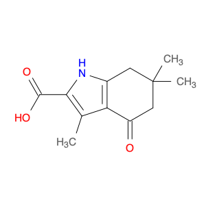 1H-Indole-2-carboxylic acid, 4,5,6,7-tetrahydro-3,6,6-trimethyl-4-oxo-