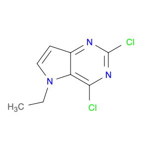 5H-Pyrrolo[3,2-d]pyrimidine, 2,4-dichloro-5-ethyl-