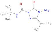 1H-1,2,4-Triazole-1-carboxamide, 4-amino-N-(1,1-dimethylethyl)-4,5-dihydro-3-(1-methylethyl)-5-oxo-