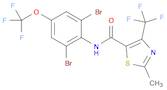 5-Thiazolecarboxamide, N-[2,6-dibromo-4-(trifluoromethoxy)phenyl]-2-methyl-4-(trifluoromethyl)-