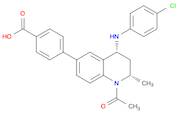 Benzoic acid, 4-[(2S,4R)-1-acetyl-4-[(4-chlorophenyl)amino]-1,2,3,4-tetrahydro-2-methyl-6-quinol...