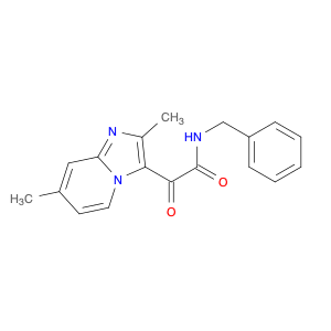 Imidazo[1,2-a]pyridine-3-acetamide, 2,7-dimethyl-α-oxo-N-(phenylmethyl)-