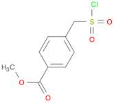 BENZOIC ACID, 4-[(CHLOROSULFONYL)METHYL]-, METHYL ESTER