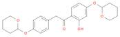 Ethanone, 1-[2-hydroxy-4-[(tetrahydro-2H-pyran-2-yl)oxy]phenyl]-2-[4-[(tetrahydro-2H-pyran-2-yl)ox…