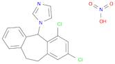 1H-Imidazole, 1-(2,4-dichloro-10,11-dihydro-5H-dibenzo[a,d]cyclohepten-5-yl)-, nitrate (1:1)