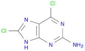 9H-Purin-2-amine, 6,8-dichloro-