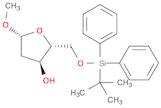 β-D-erythro-Pentofuranoside, methyl 2-deoxy-5-O-[(1,1-dimethylethyl)diphenylsilyl]-