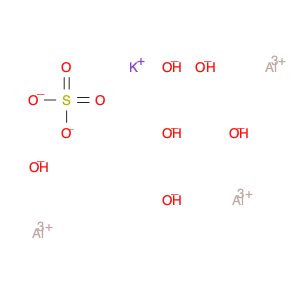 Alunite (K[Al3O3(SO4)2].3H2O)