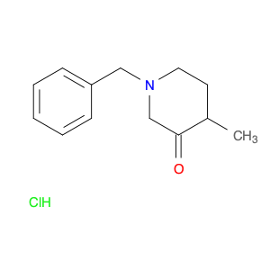 3-Piperidinone, 4-methyl-1-(phenylmethyl)-, hydrochloride (1:1)