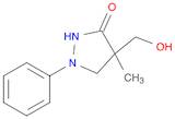 3-Pyrazolidinone, 4-(hydroxymethyl)-4-methyl-1-phenyl-