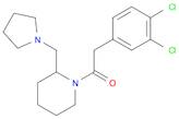 Ethanone, 2-(3,4-dichlorophenyl)-1-[2-(1-pyrrolidinylmethyl)-1-piperidinyl]-