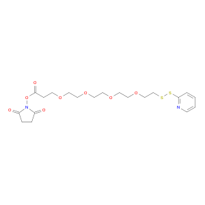 4,7,10,13-Tetraoxapentadecanoic acid, 15-(2-pyridinyldithio)-, 2,5-dioxo-1-pyrrolidinyl ester