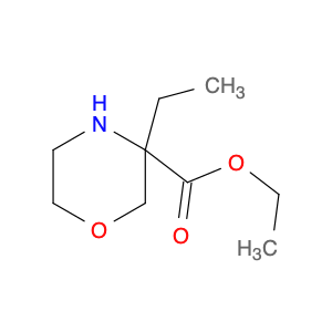 3-Morpholinecarboxylic acid, 3-ethyl-, ethyl ester