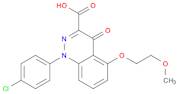 3-Cinnolinecarboxylic acid, 1-(4-chlorophenyl)-1,4-dihydro-5-(2-methoxyethoxy)-4-oxo-