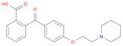 Benzoic acid, 2-[4-[2-(1-piperidinyl)ethoxy]benzoyl]-