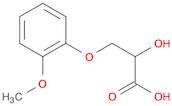 Propanoic acid, 2-hydroxy-3-(2-methoxyphenoxy)-